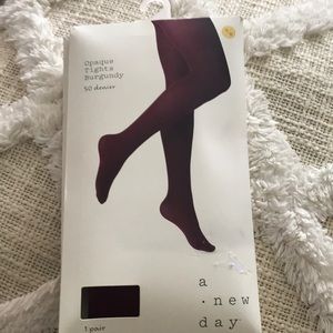 Opaque tights burgundy 50 denier